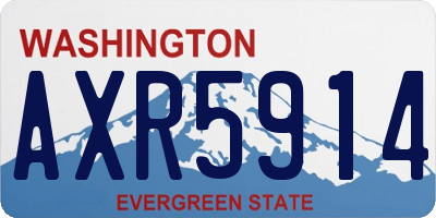 WA license plate AXR5914