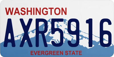 WA license plate AXR5916