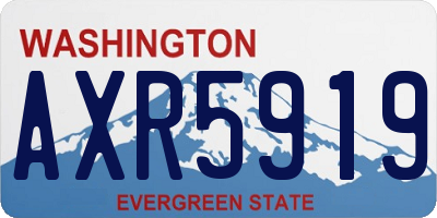 WA license plate AXR5919