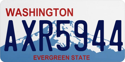 WA license plate AXR5944