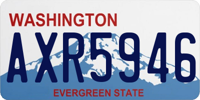 WA license plate AXR5946