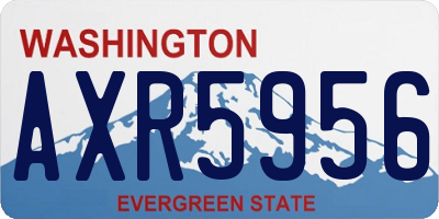 WA license plate AXR5956