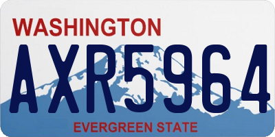 WA license plate AXR5964