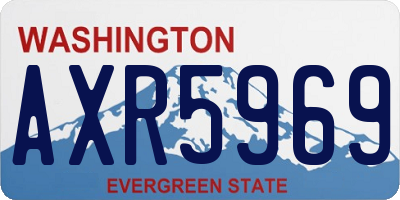 WA license plate AXR5969