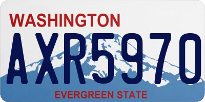 WA license plate AXR5970