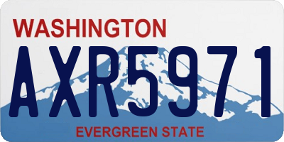 WA license plate AXR5971