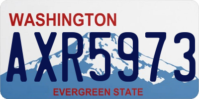 WA license plate AXR5973