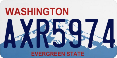 WA license plate AXR5974