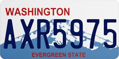 WA license plate AXR5975