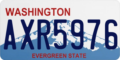 WA license plate AXR5976