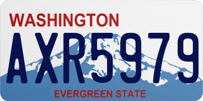 WA license plate AXR5979