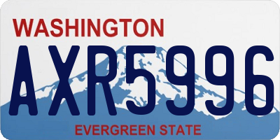 WA license plate AXR5996