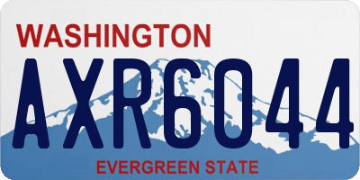 WA license plate AXR6044