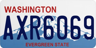 WA license plate AXR6069