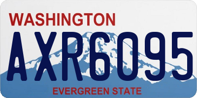 WA license plate AXR6095