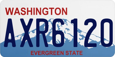 WA license plate AXR6120