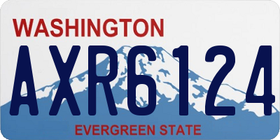 WA license plate AXR6124