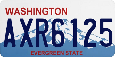 WA license plate AXR6125