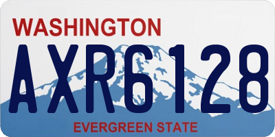 WA license plate AXR6128