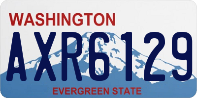 WA license plate AXR6129