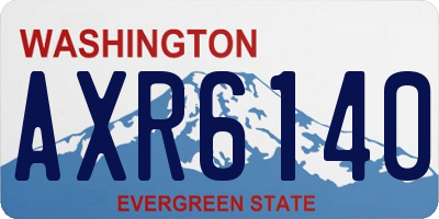 WA license plate AXR6140