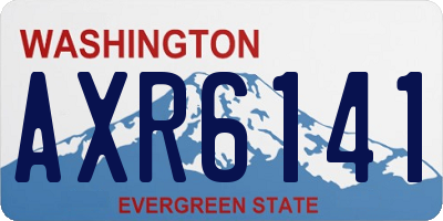 WA license plate AXR6141