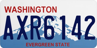 WA license plate AXR6142