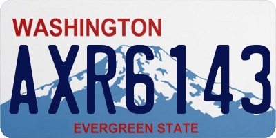 WA license plate AXR6143