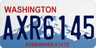 WA license plate AXR6145