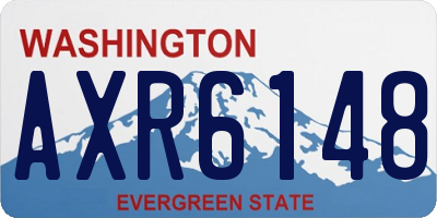 WA license plate AXR6148
