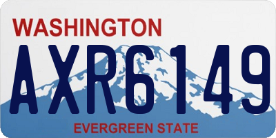 WA license plate AXR6149