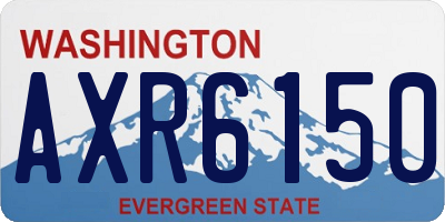 WA license plate AXR6150