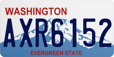 WA license plate AXR6152