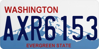 WA license plate AXR6153