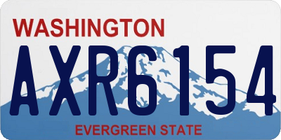 WA license plate AXR6154