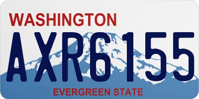 WA license plate AXR6155