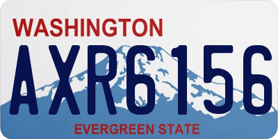 WA license plate AXR6156
