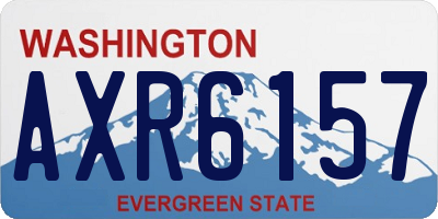 WA license plate AXR6157