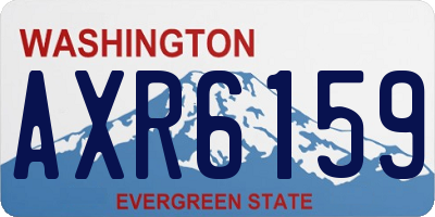 WA license plate AXR6159