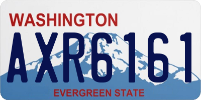 WA license plate AXR6161