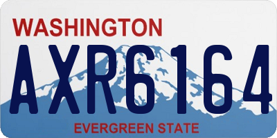 WA license plate AXR6164