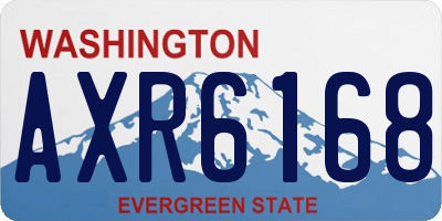 WA license plate AXR6168