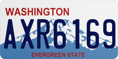 WA license plate AXR6169