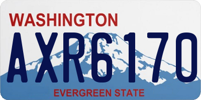 WA license plate AXR6170
