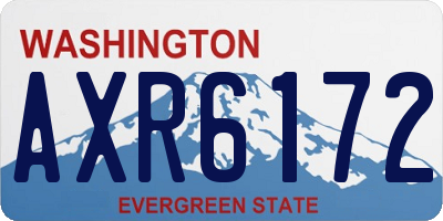 WA license plate AXR6172