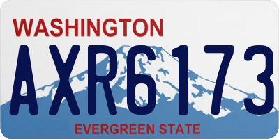 WA license plate AXR6173