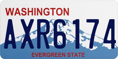 WA license plate AXR6174