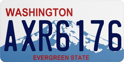 WA license plate AXR6176