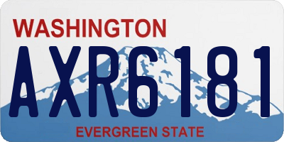 WA license plate AXR6181
