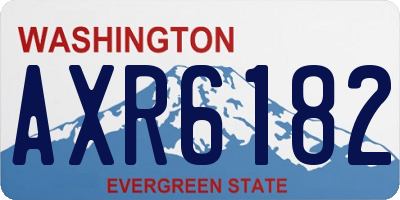 WA license plate AXR6182
